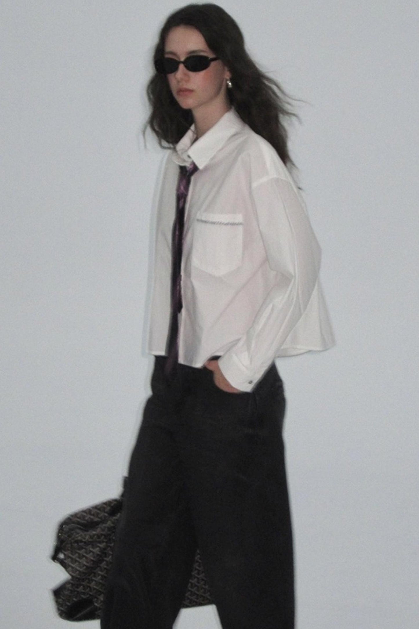 Cotton Embroidered White Shirt