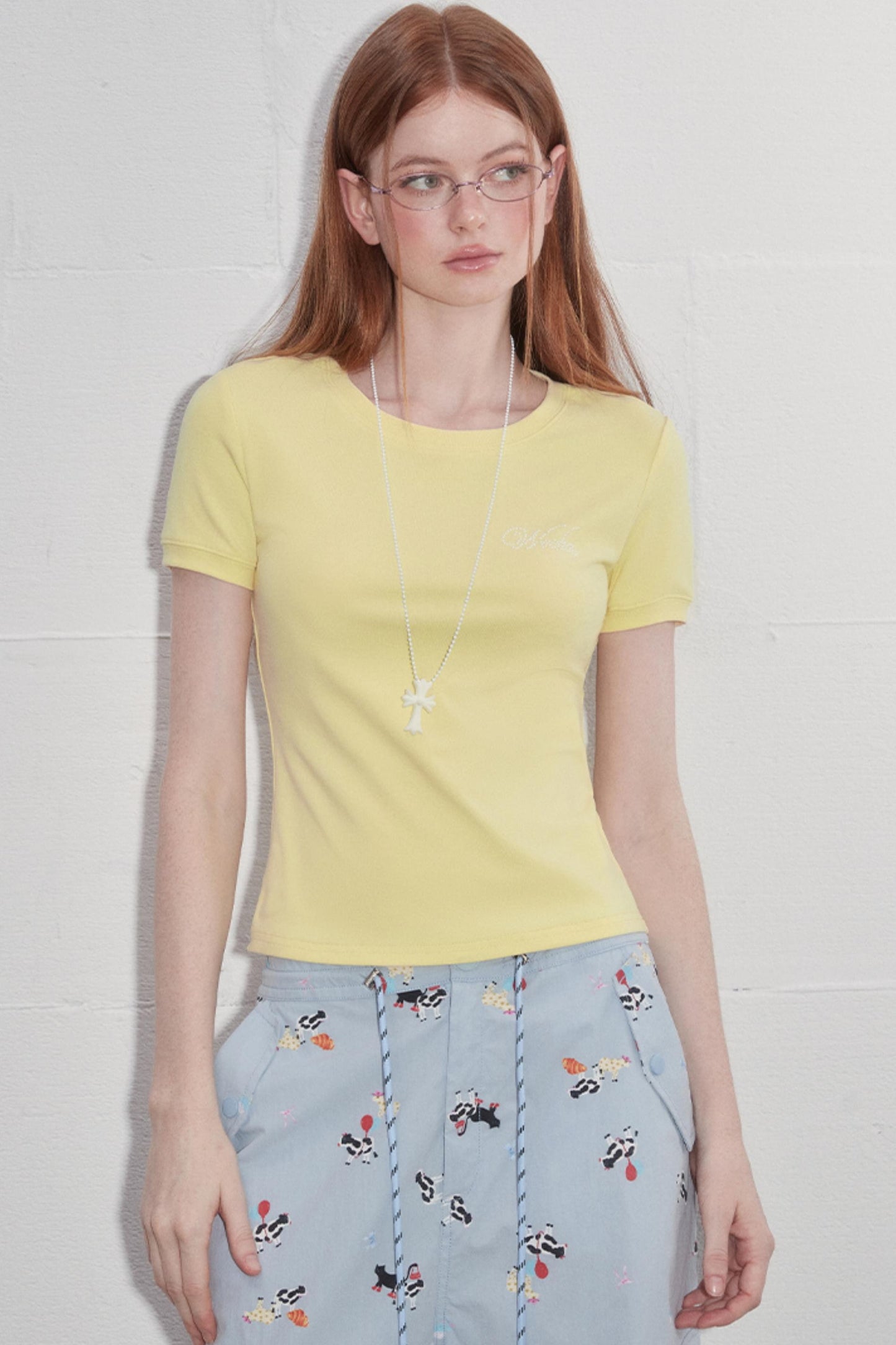 Solid Shoulder Hot Drill T-Shirt