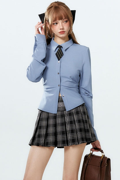 Pleat Diamond Shirt