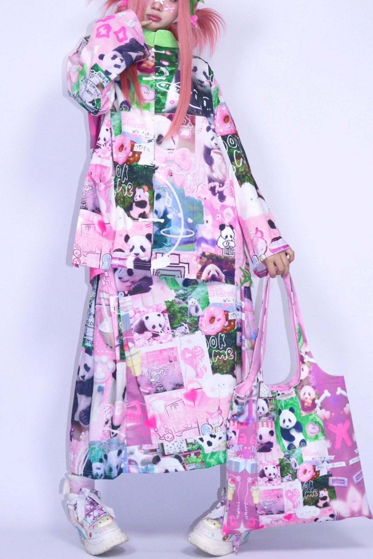 Panda Cartoon Long Skirt