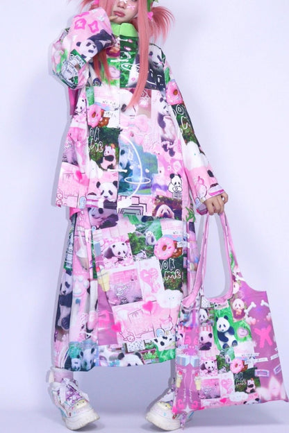 Panda Cartoon Long Skirt