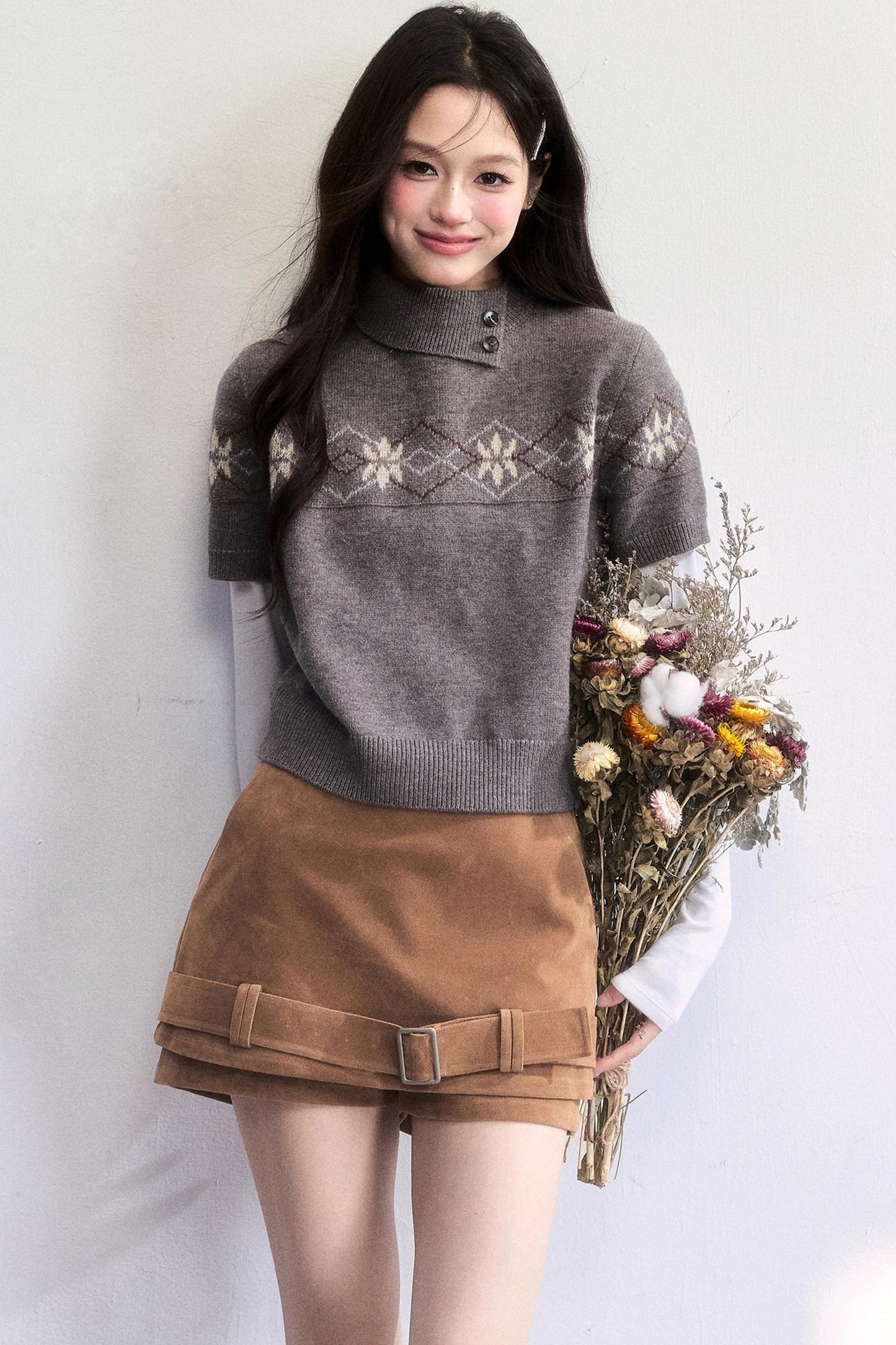 Vintage Suede Winter Skirt