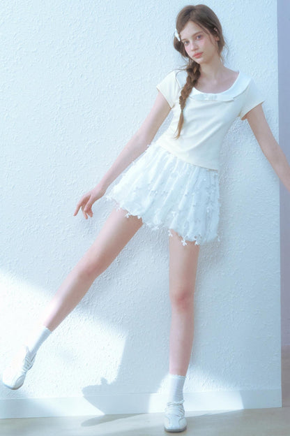 Summer Flower Pod Pants Skirt