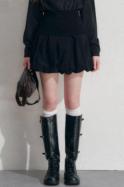 Empire High-Waisted A-Line Skirt