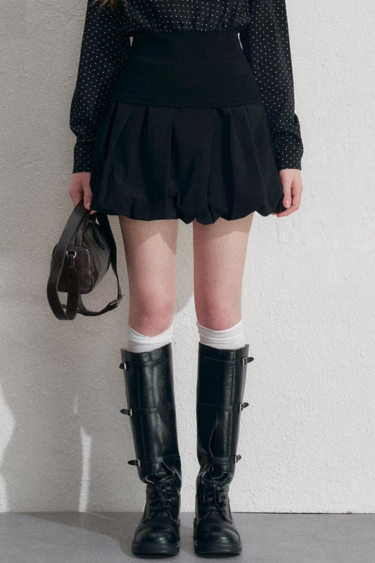 Empire High-Waisted A-Line Skirt