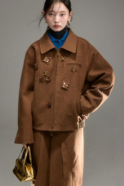 Oak Hazelnut Wool Jacket Set-Up