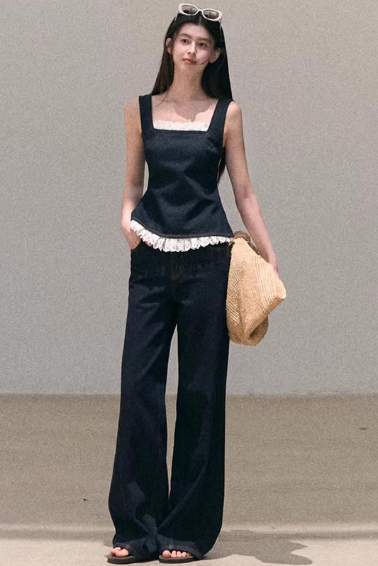 Sun-Kissed Floral Denim Set-Up