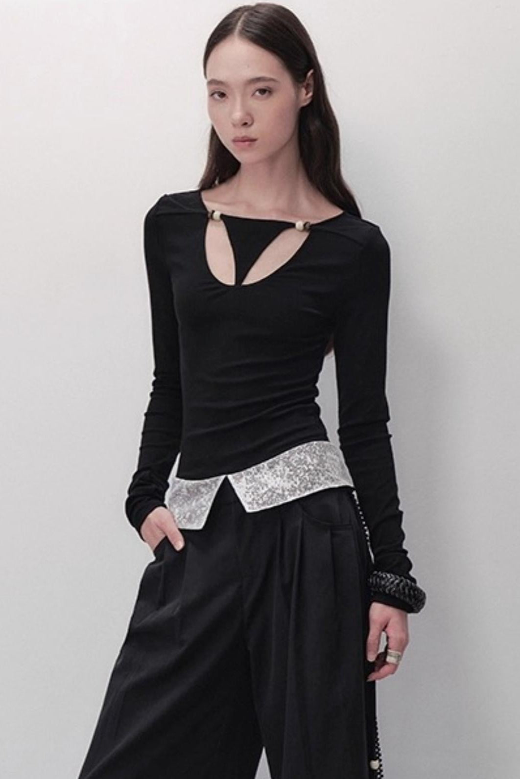 Sheer Silhouette Top