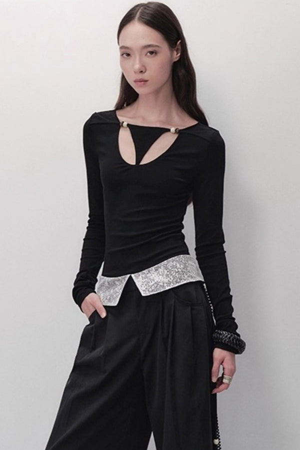 Sheer Silhouette Top