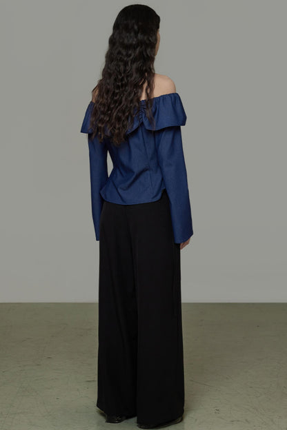 One-Shoulder Lace Top