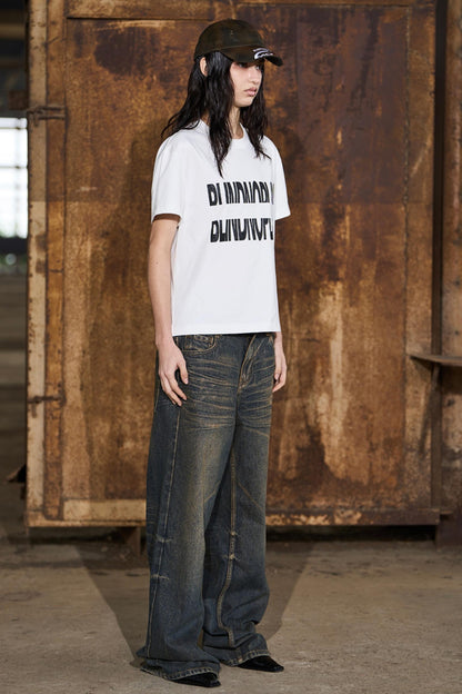 Reflect Print Cotton T-Shirt