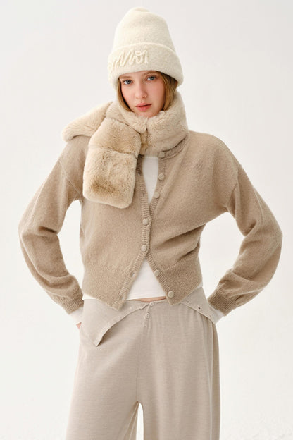 Alpaca Wool Embroidered Cardigan