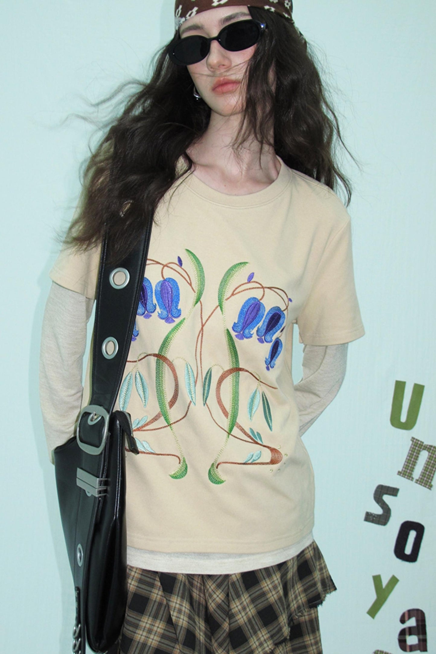 Brushed Knit Long Sleeve T-shirt