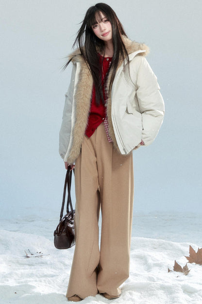 Korean Drape Wide-Leg Pants