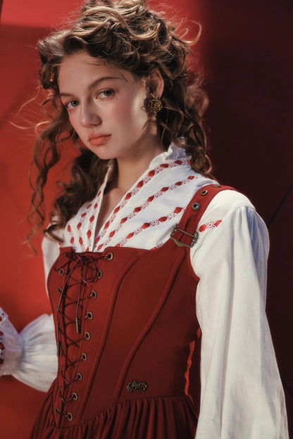 Retro Suspender Dress Set-Up