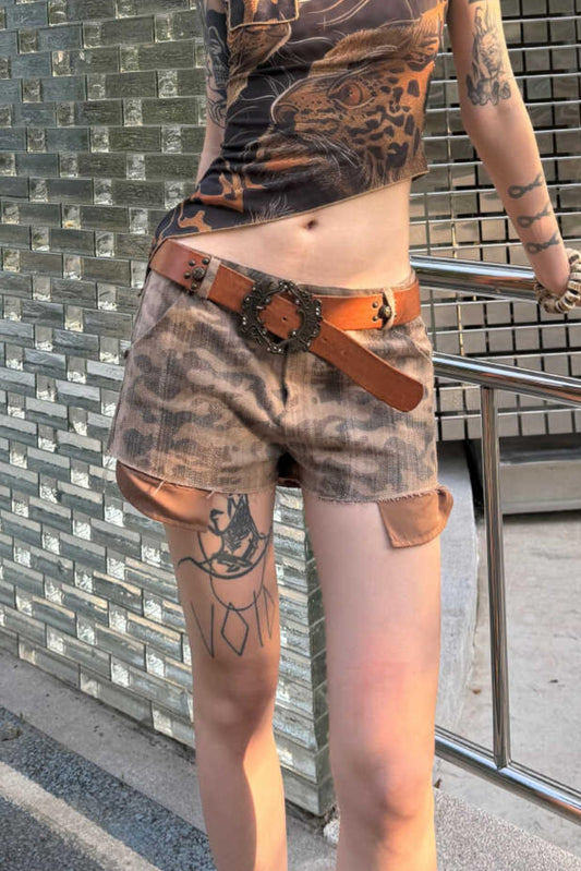 Wasteland Cross Child Camo Shorts