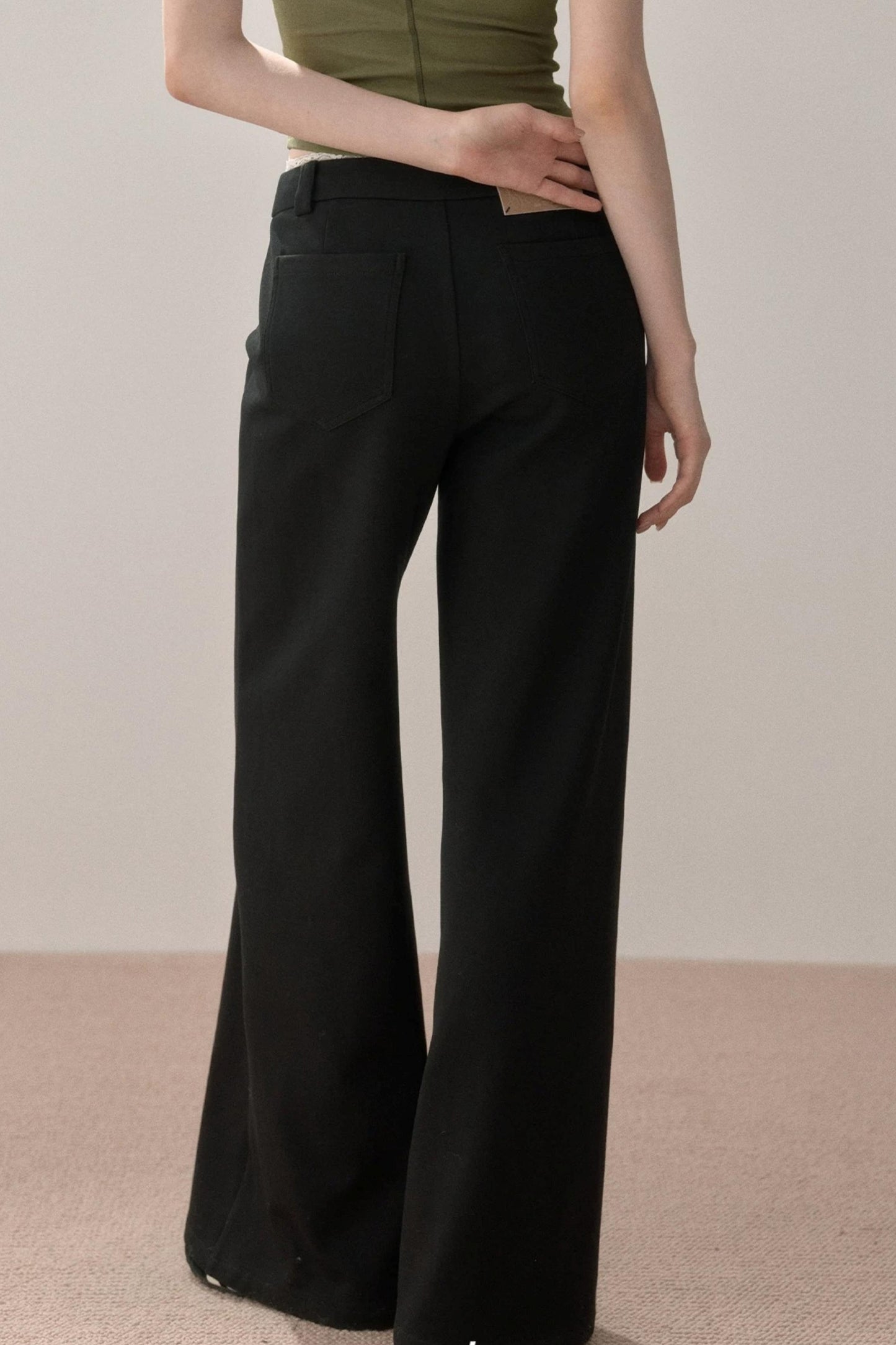 Retro Lace Splicing Pants