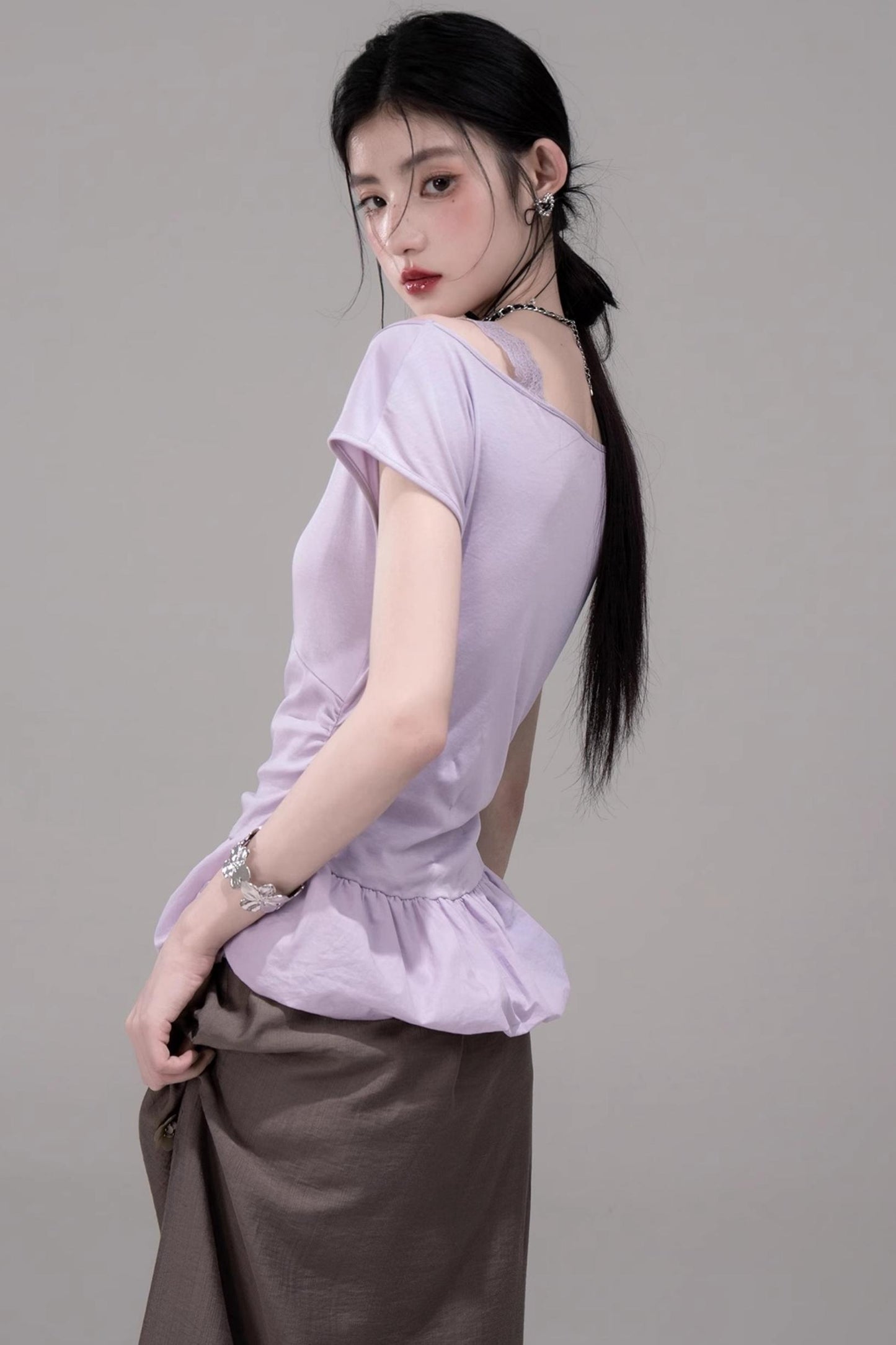 Silk Tomato Mist Top