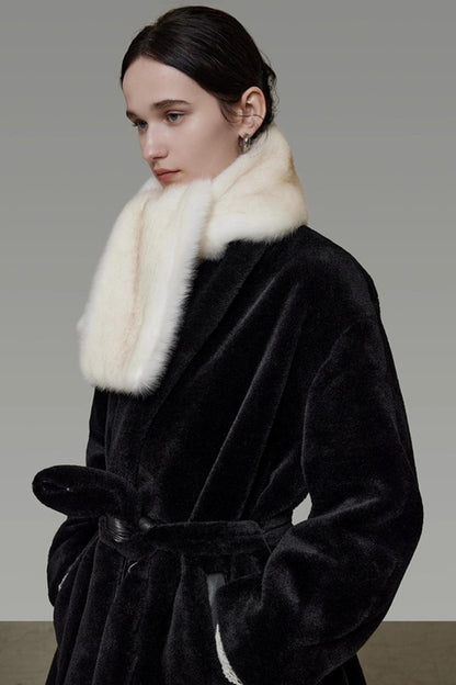 Retro Fur Neck Warmer Scarf