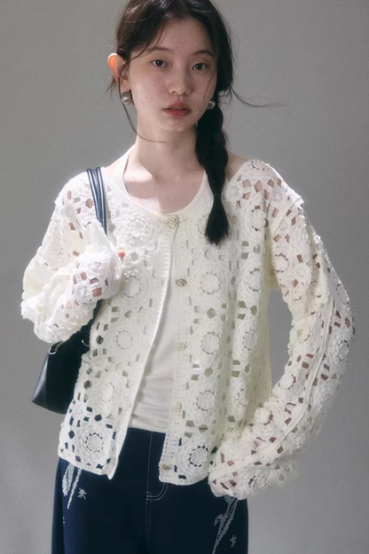 Floral Dream Häkeljacke