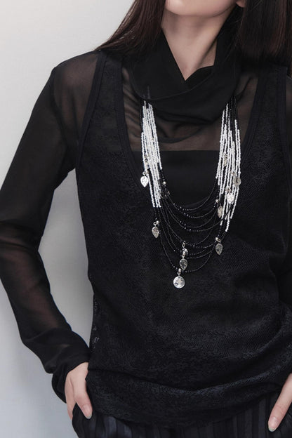 Lace Sleeveless Vest