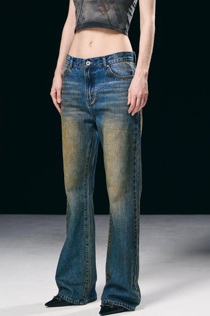 Distressed Denim Jeans