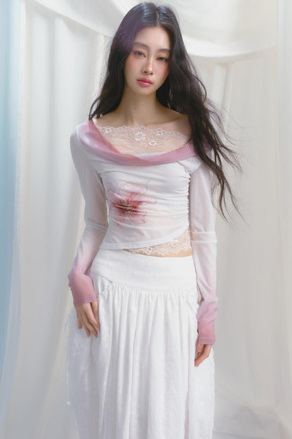 Romantic Lace Patchwork Tee