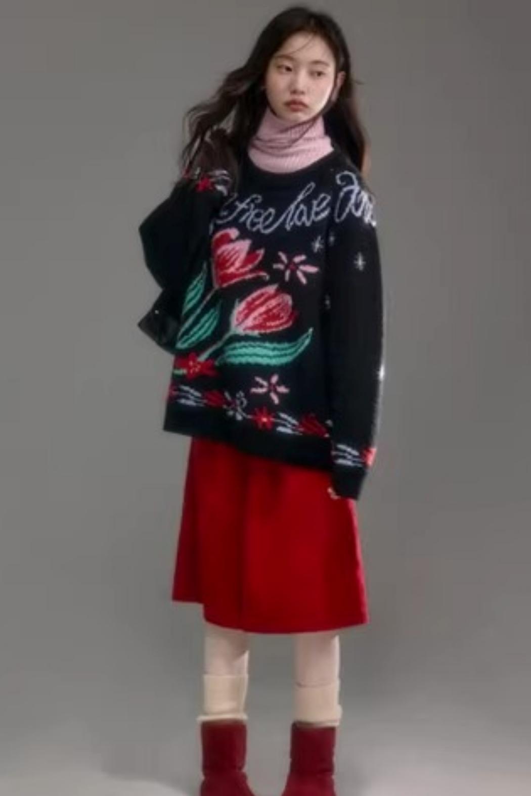 Soft Cloud Ribbed Turtleneck Sweater