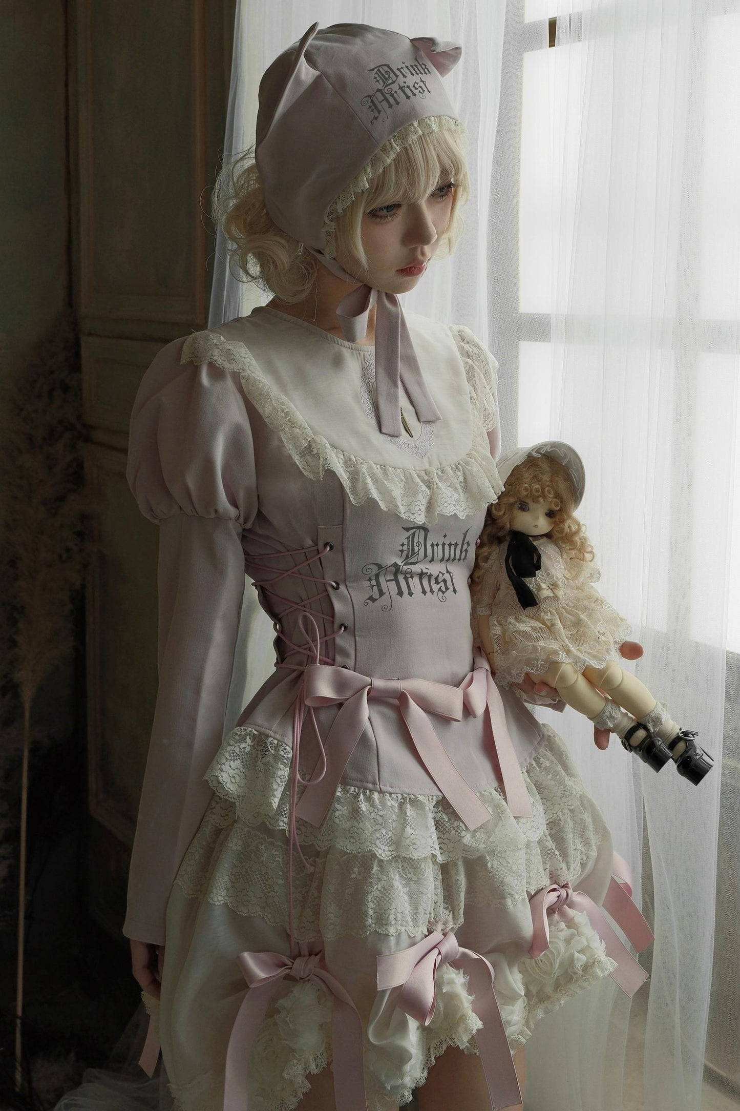 Pink Lace Swing Shirt Set-Up