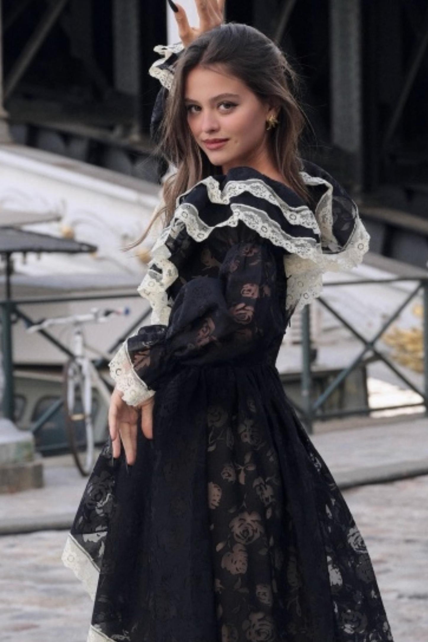 French Courtly Halloween Dress Set-Up