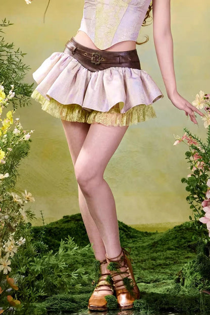 Elf-Inspired Low-Waist Skirt