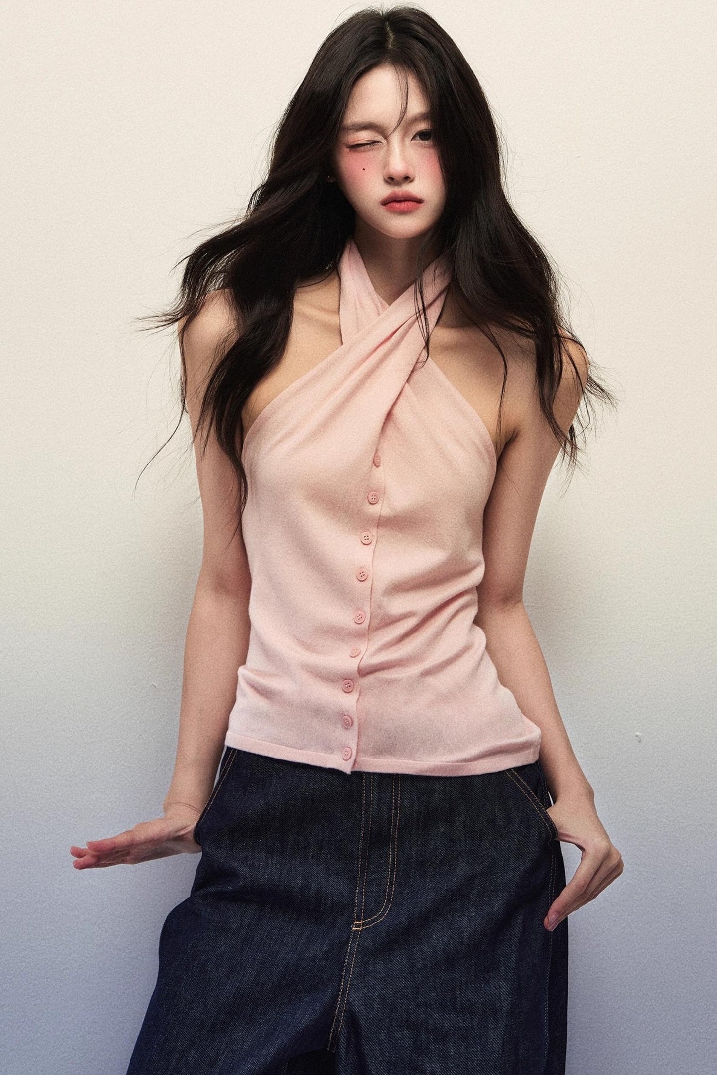 Sexy Halterneck Fritillaria Top