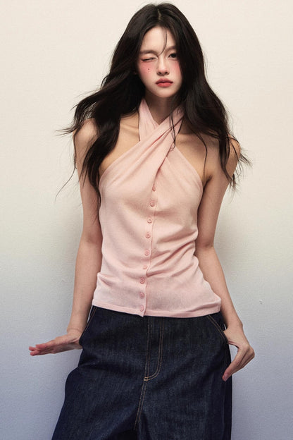 Sexy Halterneck Fritillaria Top