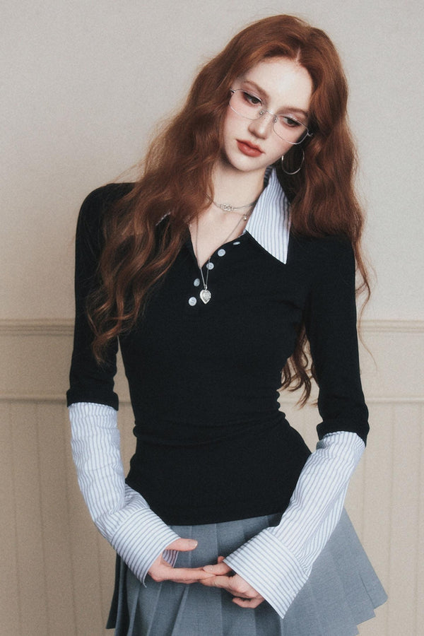 High-Intelligence Patchwork Knitted Sweater