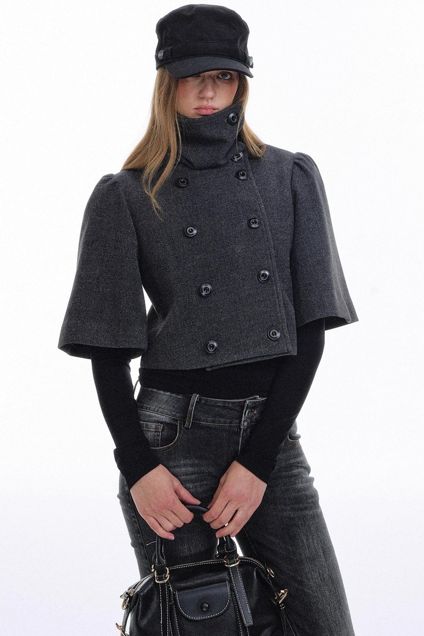 Retro Palace Wool Cape Jacket