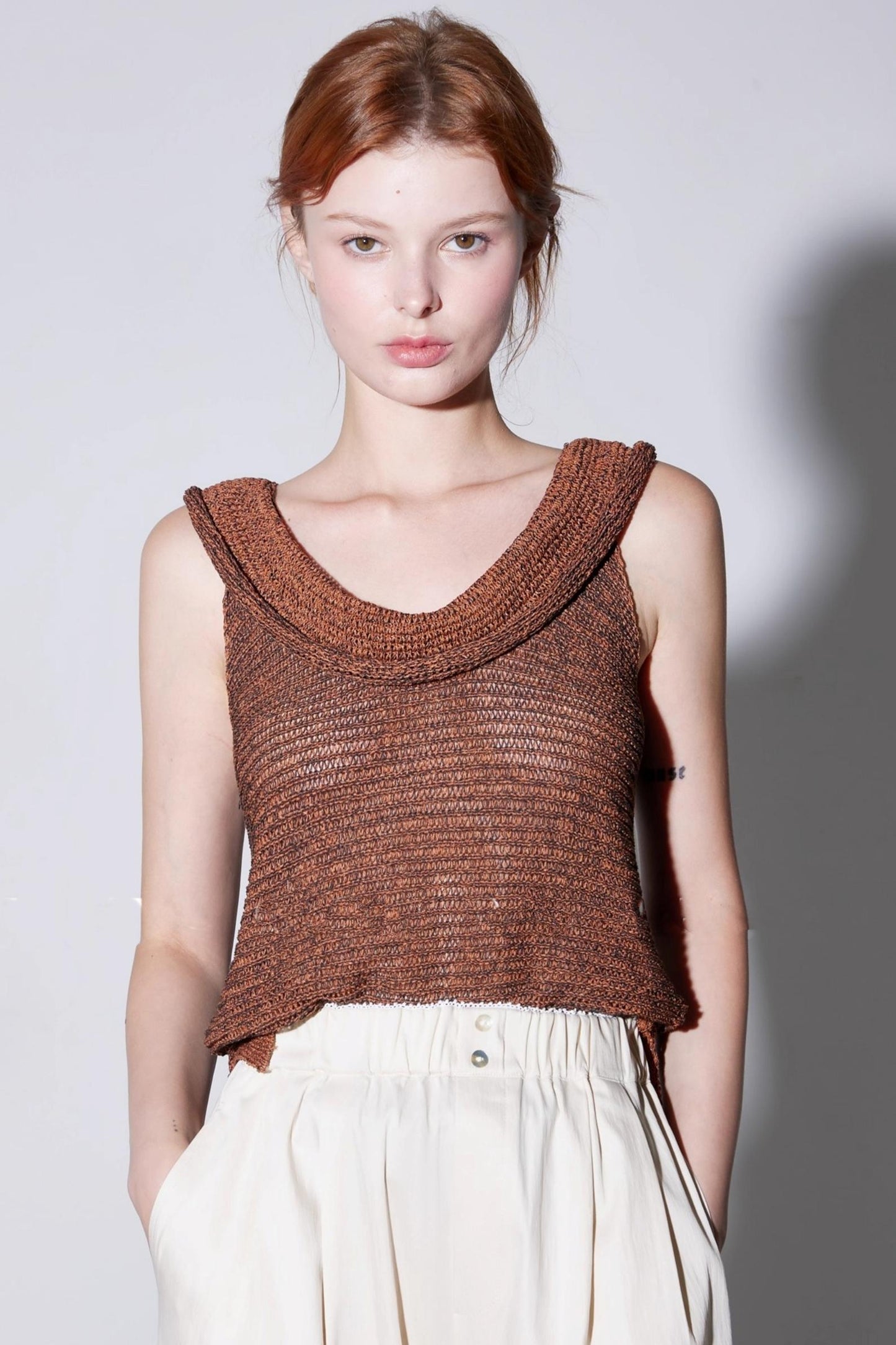 Natural Breathable Knitted Top
