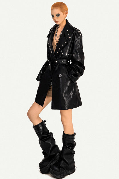 Spice Girl Studded Leather Jacket