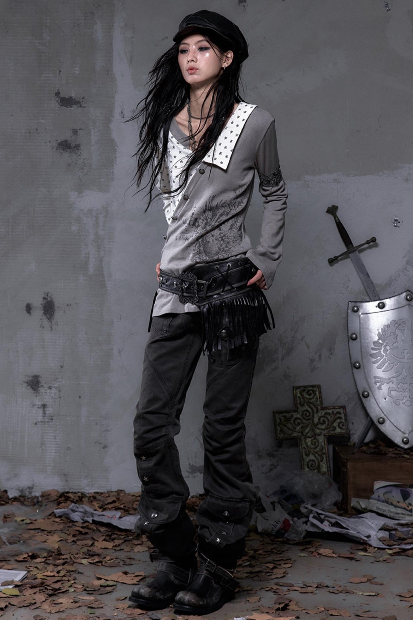 Vintage Striped Knitted Top