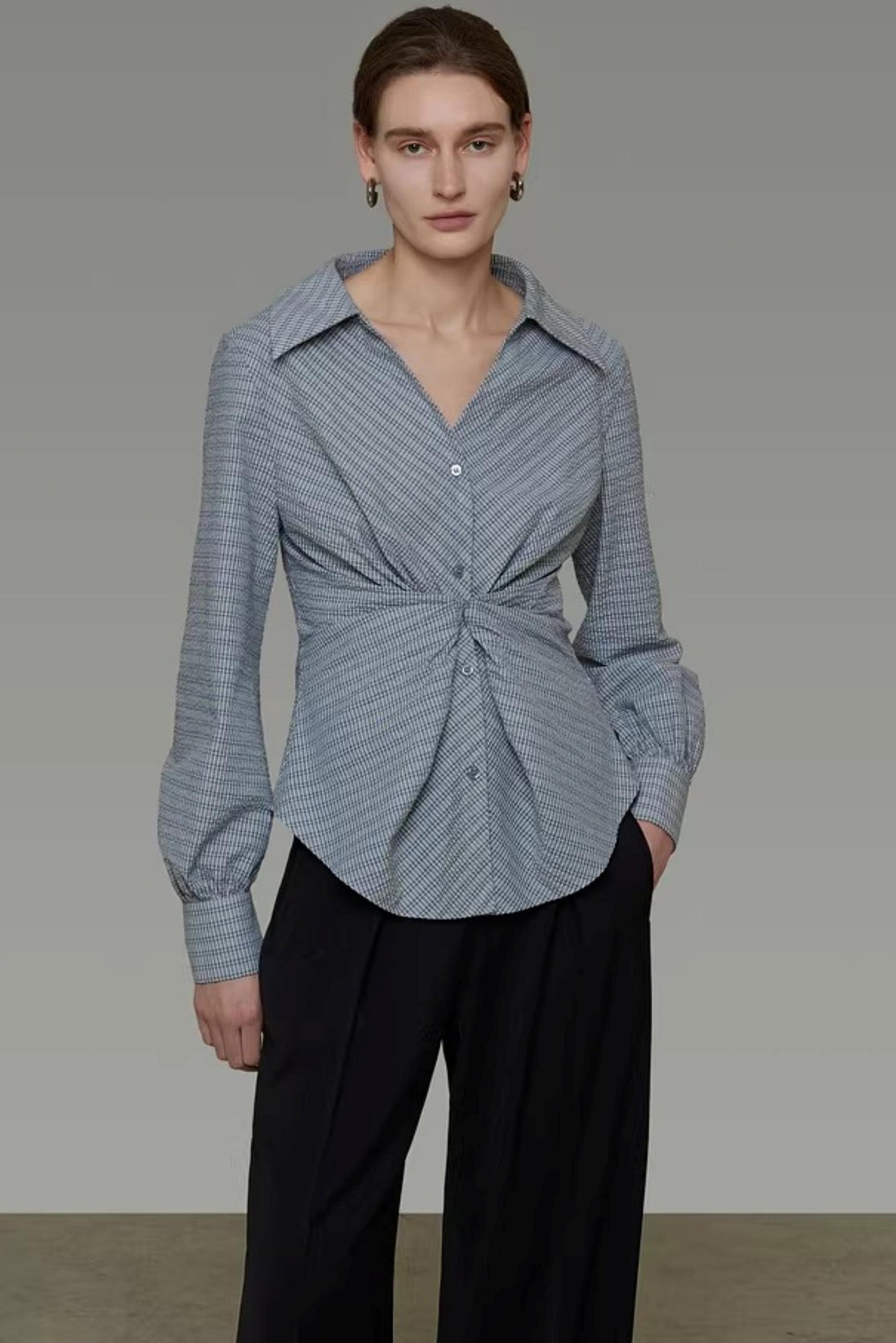 Irregular Striped Shirt