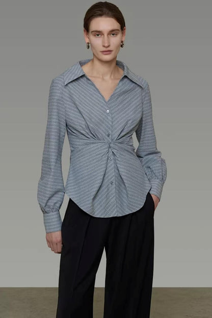 Irregular Striped Shirt