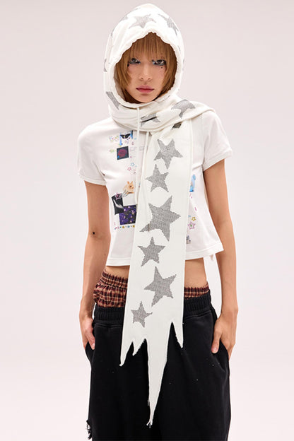 Starry Diamond Knit Beanie