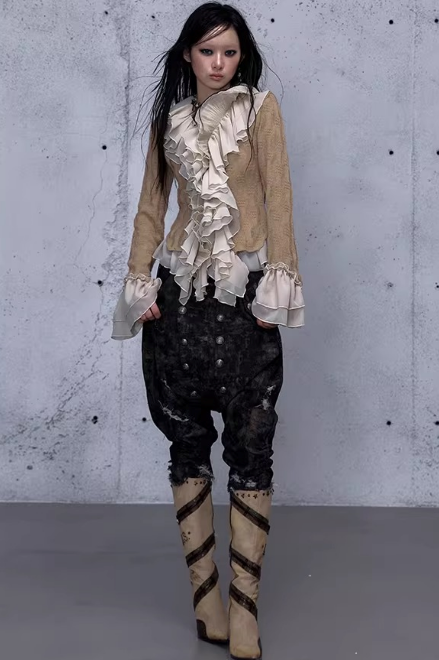 Retro Noble Chiffon Cardigan