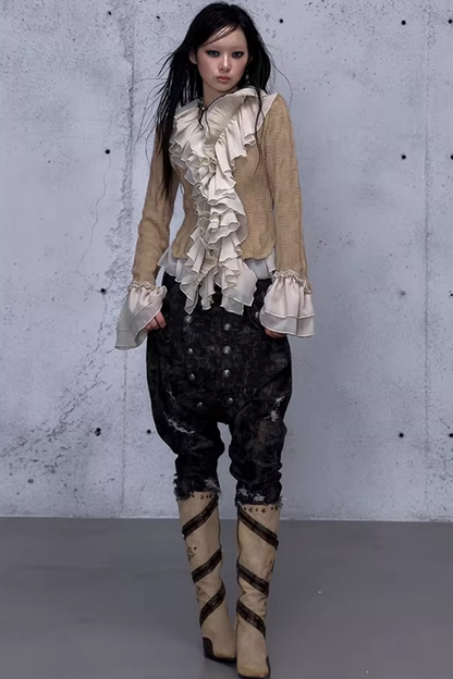 Retro Noble Chiffon Cardigan