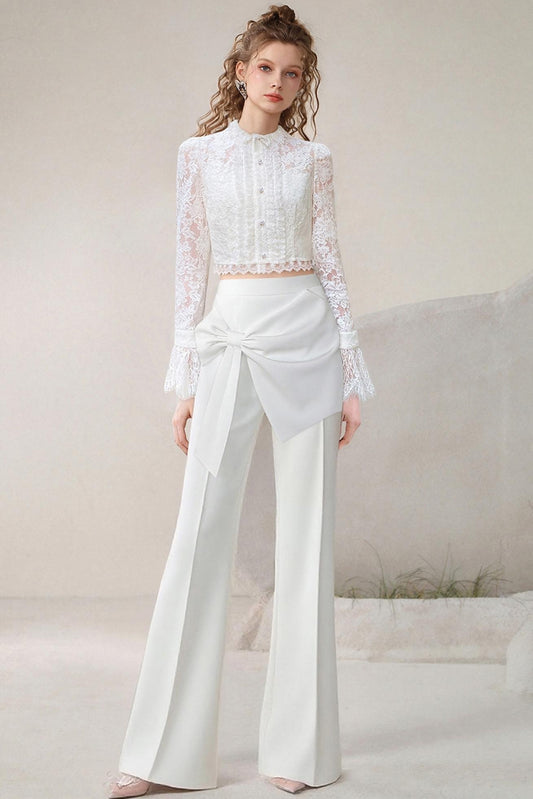 Elegant Lace Top & Pants Set-Up