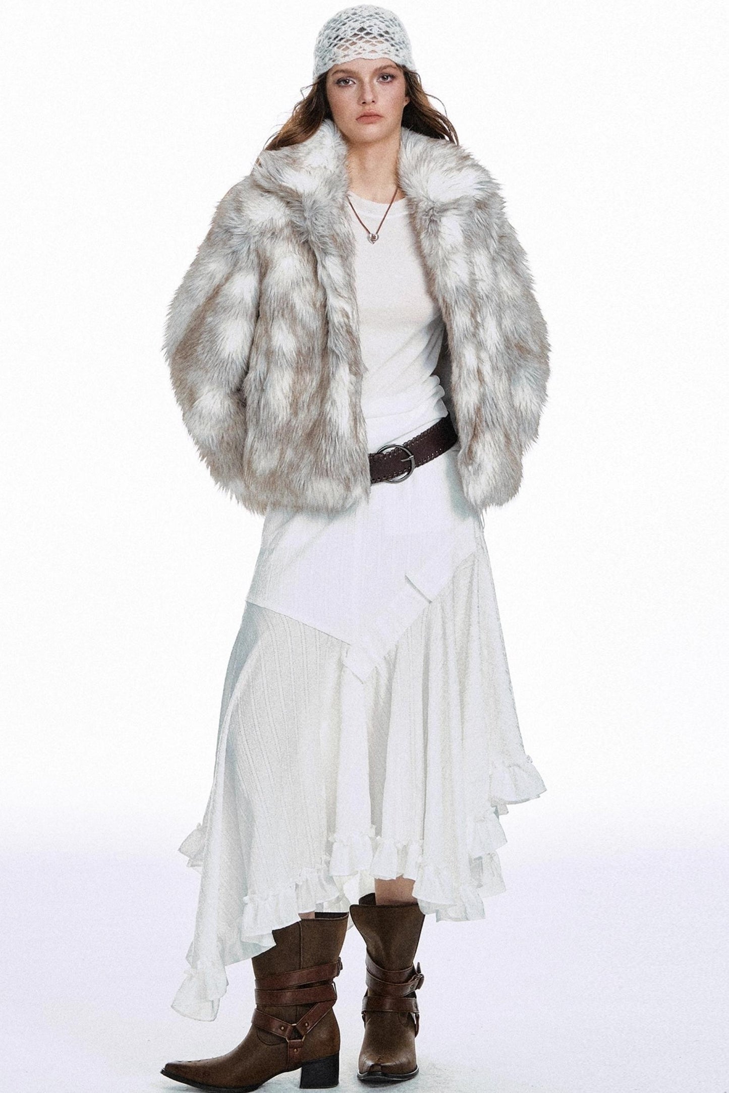 Versatile Solid Color Long Skirt