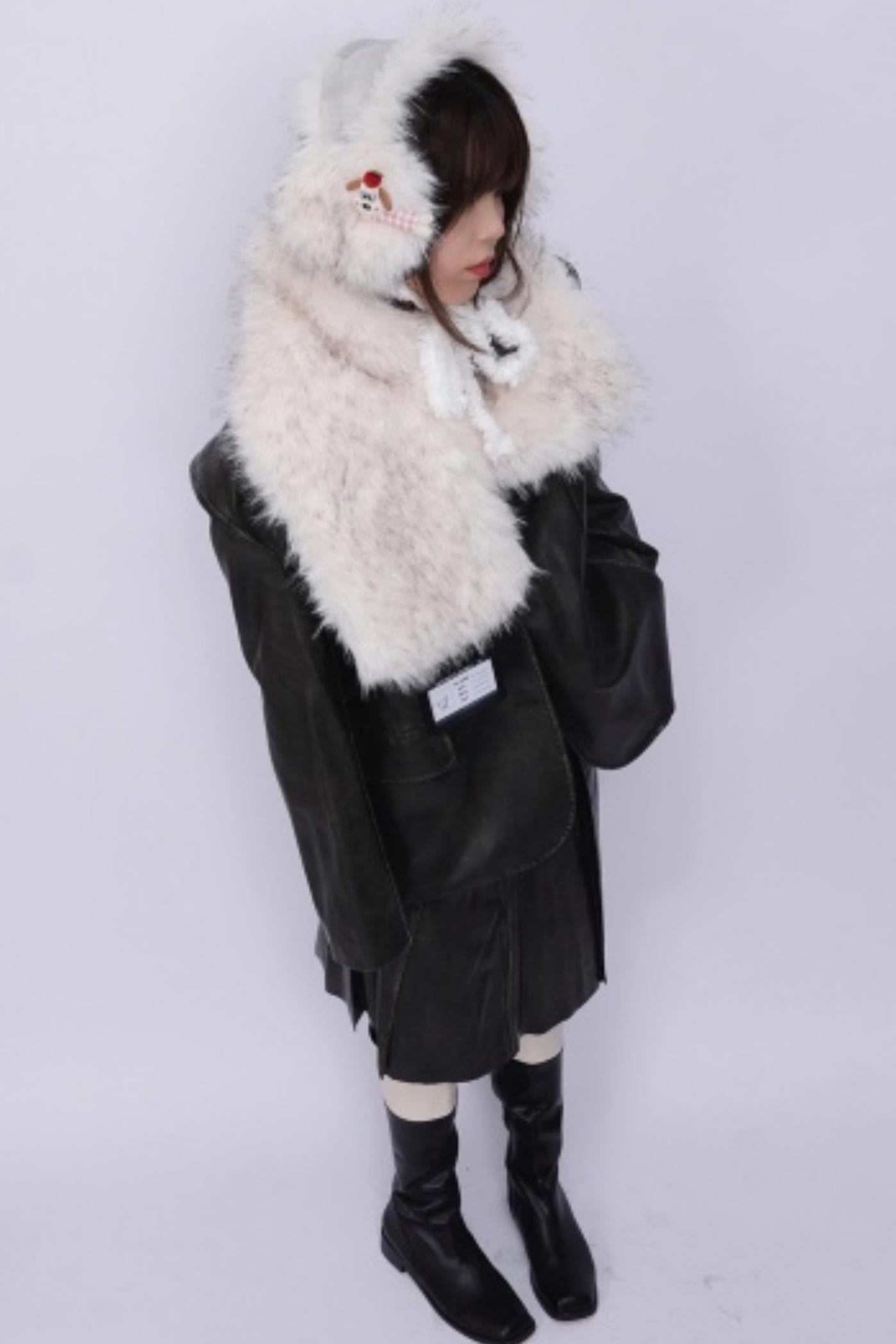 Heavy Industry Plush Patchwork Scarf