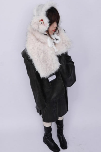 Heavy Industry Plush Patchwork Scarf