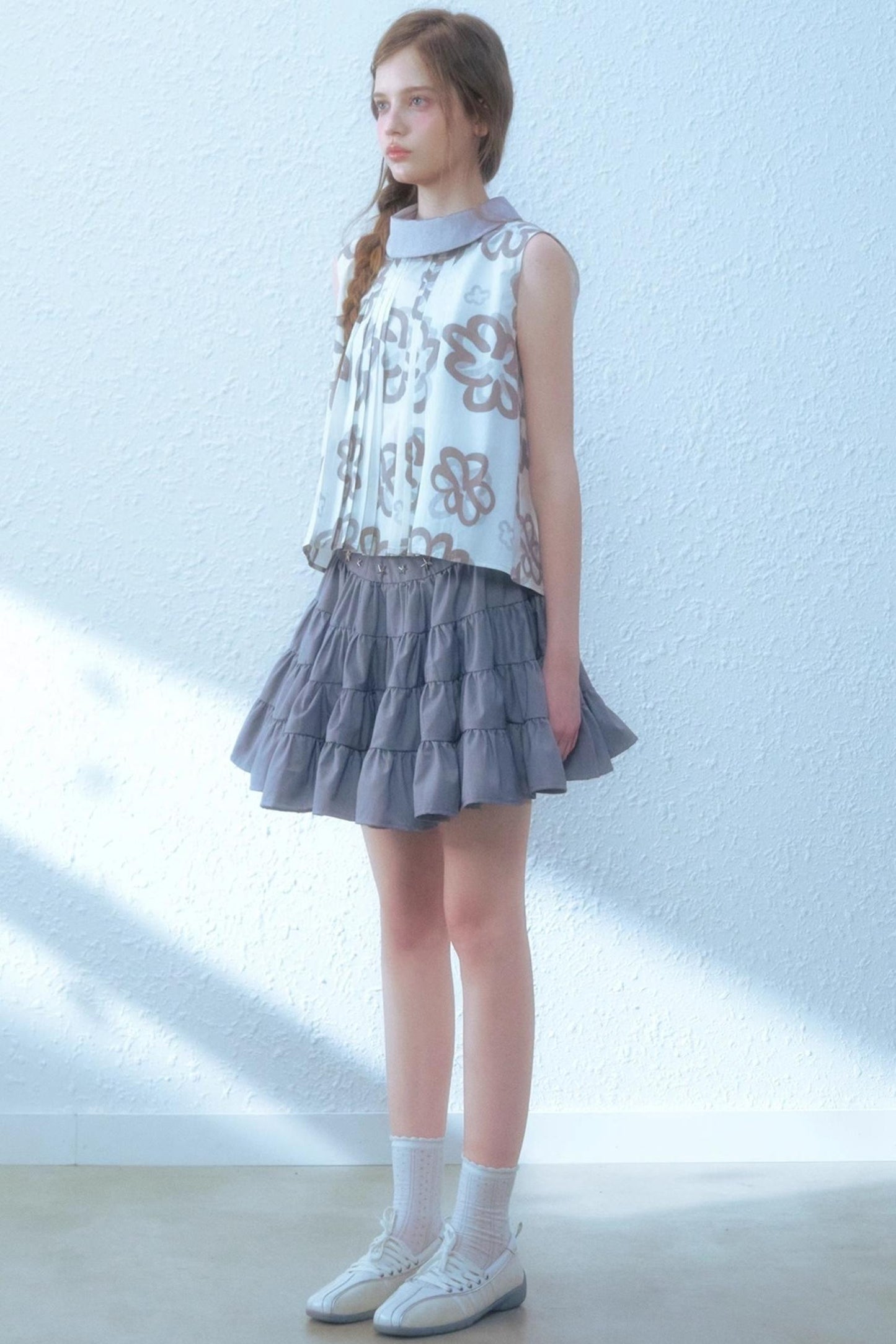 Floral Bow Back Blouse