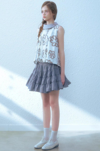 Floral Bow Back Blouse