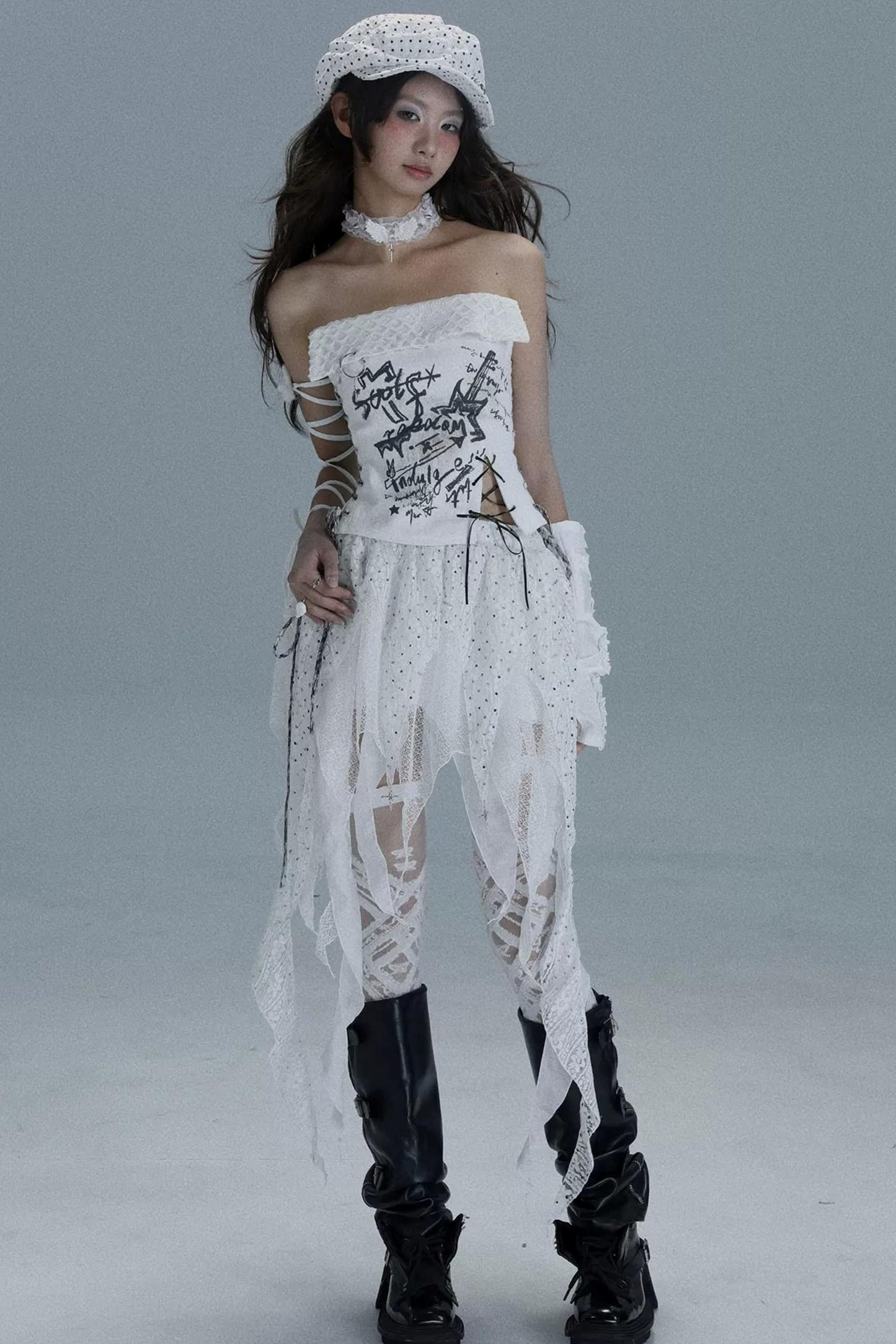 Nightmare Endgame Y2K Skirt